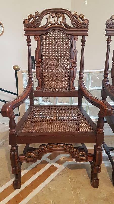 Solid Seasoned Sheesham Wood Chairs 3