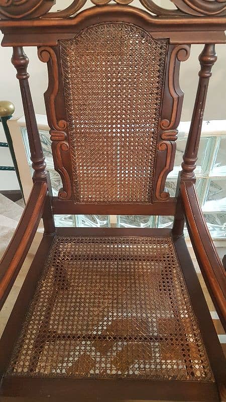 Solid Seasoned Sheesham Wood Chairs 4