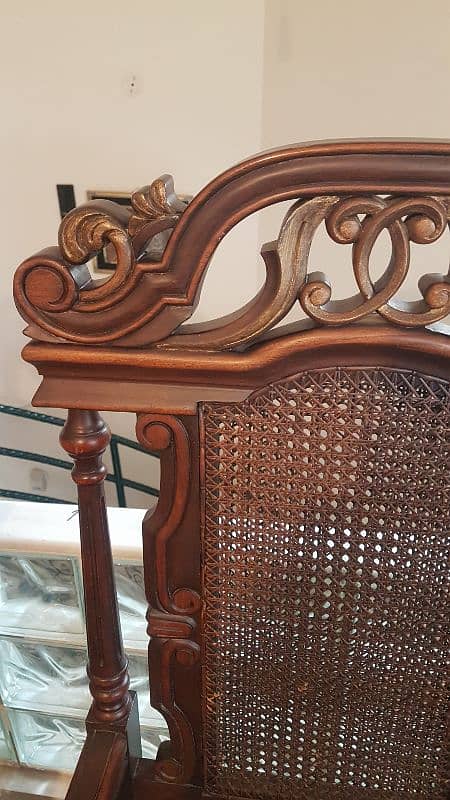 Solid Seasoned Sheesham Wood Chairs 9