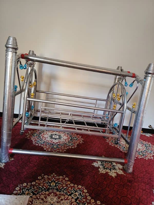 baby cot / baby swing / Steelness Steel  baby cot / kids jhula 1