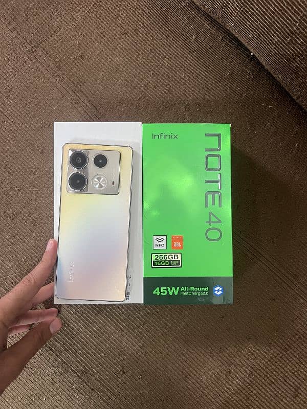 infinix note 40 complete Box 0