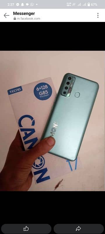 Camon 17  6/128 with box 1