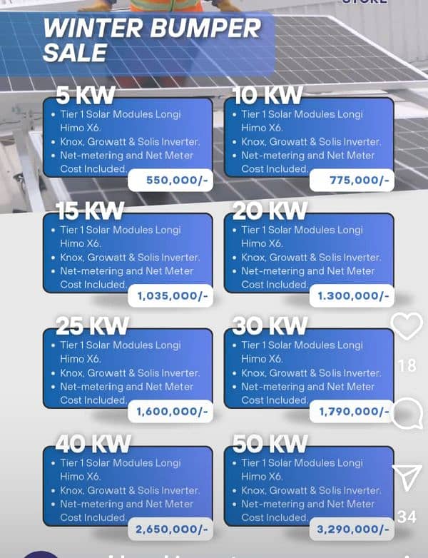 10 Kw on grid solar system with net metering 0