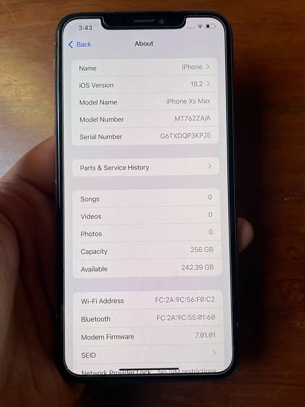 iPhone XS Max FU 256gb 10/10 mint 4