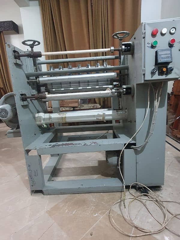 Thermal paper slitter and rewinder 1