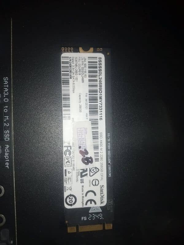 SSD X400 M. 2 2280 256GB OPAL Sandisk 0