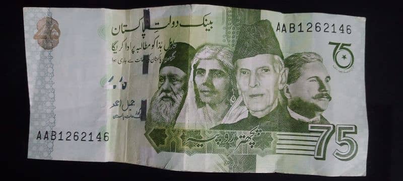 Pakistani Rupee 75 0