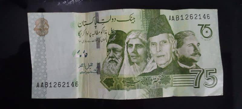 Pakistani Rupee 75 2