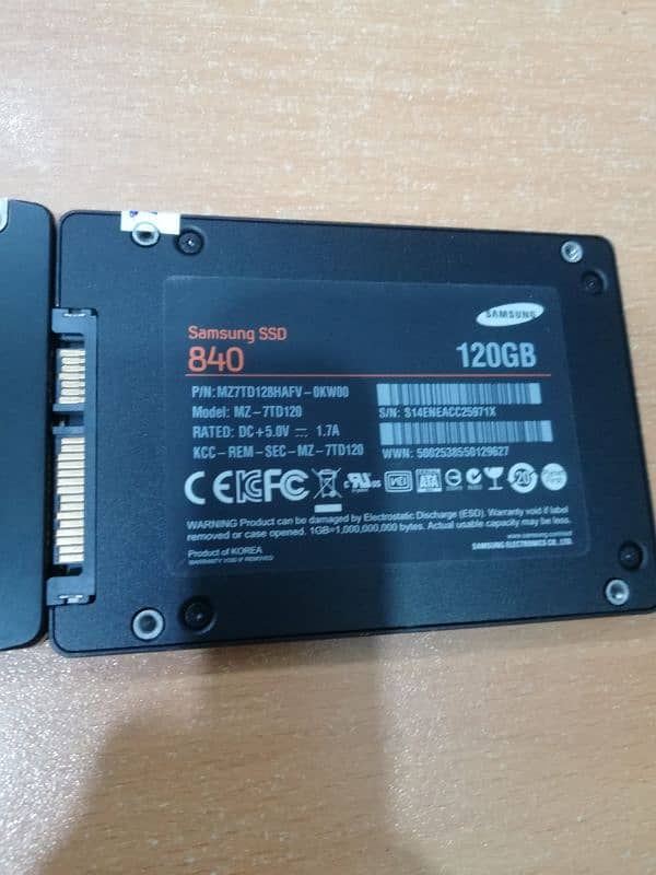 Samsung EVO 120GB & 500GB 2.5" SATA SSD with 100% Health (UAE Import) 3