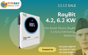 6.2 KW Hybrid inverter Raybit Ray VM Series PV 7000