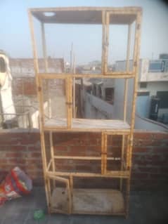 for sale 4 portion wooden cage