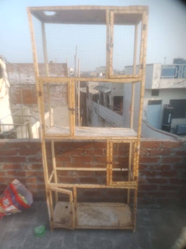 for sale 4 portion wooden cage 1