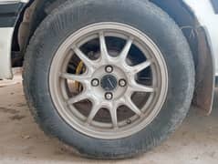 alloy rims 15" inch with 4 tyres