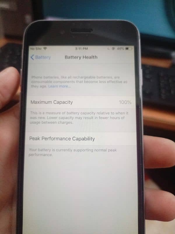 I phone 6  battery health 100% 3