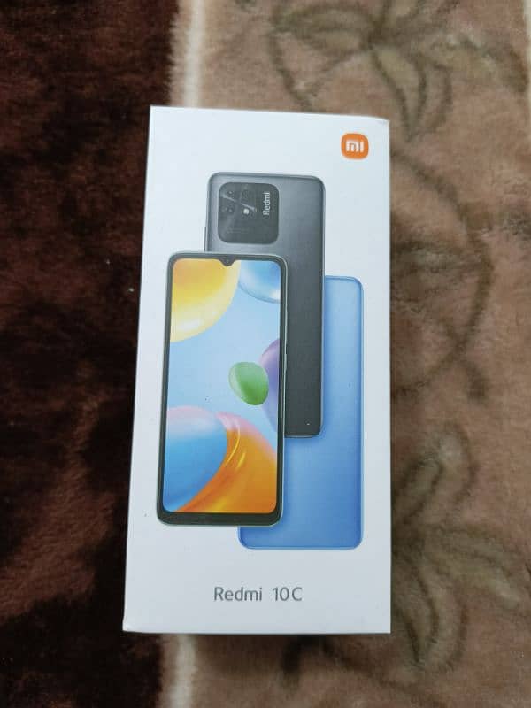 redmi 10 c. . . 10/10 conditition with box and charger orignal 7