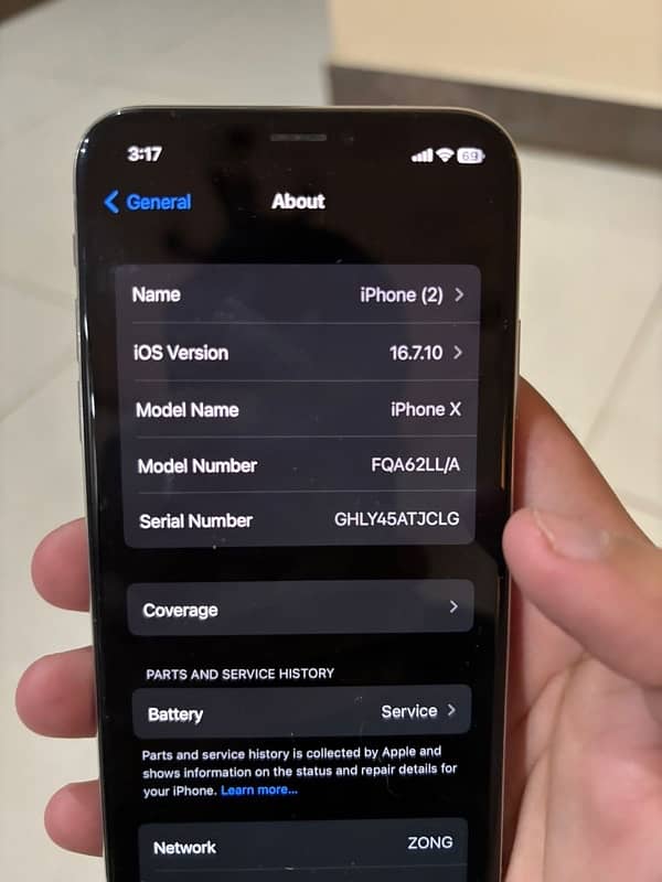 iphone X 64gb pta approved with box 12