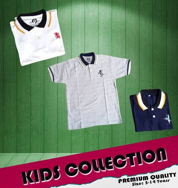 kids hoodies and polo shirt 2