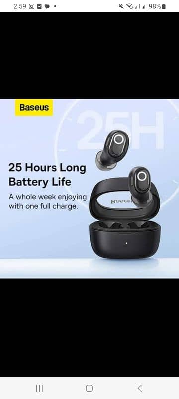 Baseus earbuds wm02 wireless earbuds hands free headphones 3