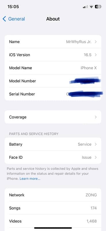 iPhone X PTA 256GB 4