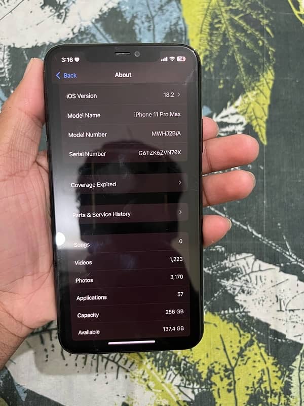 Iphone 11 Pro max 256 gb FU 8