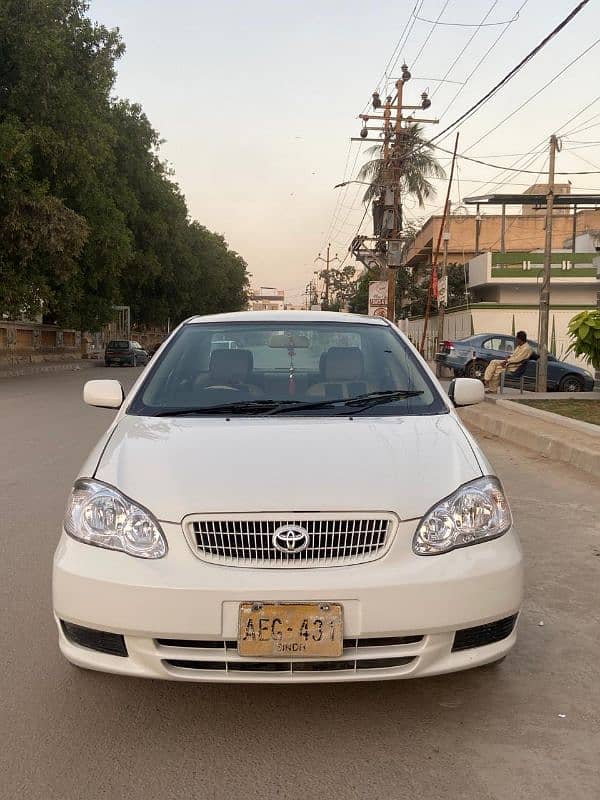 Toyota Corolla XLI 2002 White color 2