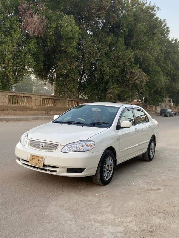 Toyota Corolla XLI 2002 White color 3