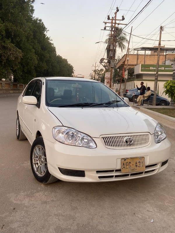 Toyota Corolla XLI 2002 White color 6