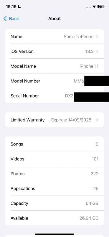 iPhone 11, 64GB/ Netrowk Lock 5