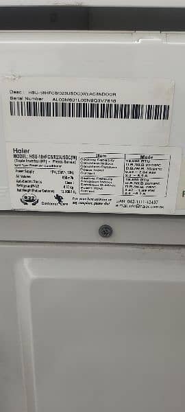 Haier DC inverter 1.5 ton 8