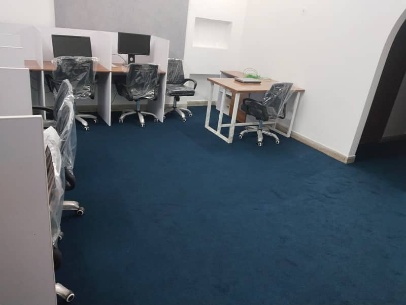 Fully furnished office space available for rent in garden town Lahore 0