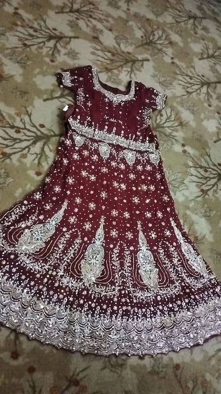 Pure Mehroon beautiful bridal lehenga 3