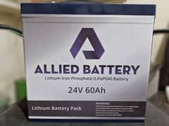 Allied Lithium Ion 24V 60Ah battery ( USA )