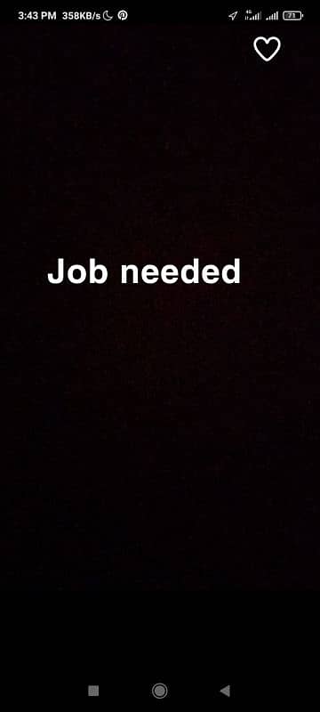 Job wanted 0