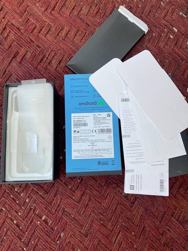 Oppo f21 pro 5g with box dual pta approved 03/46/022/90/80 5