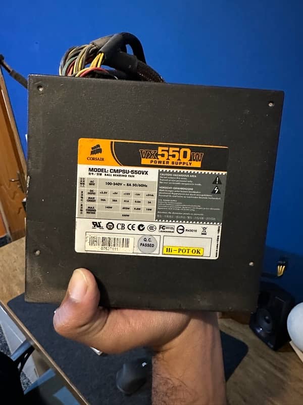 Corsair orignal 550 watt power supply 0