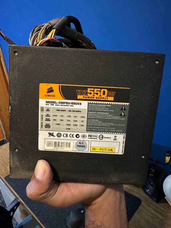 Corsair orignal 550 watt power supply 1