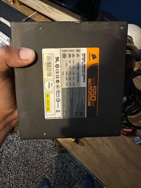 Corsair orignal 550 watt power supply 2