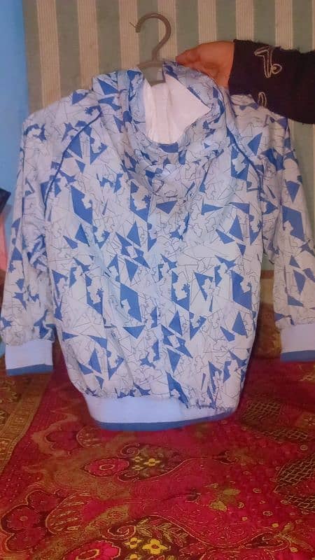 Stylish Blue Printed Hoodie for Boys 2