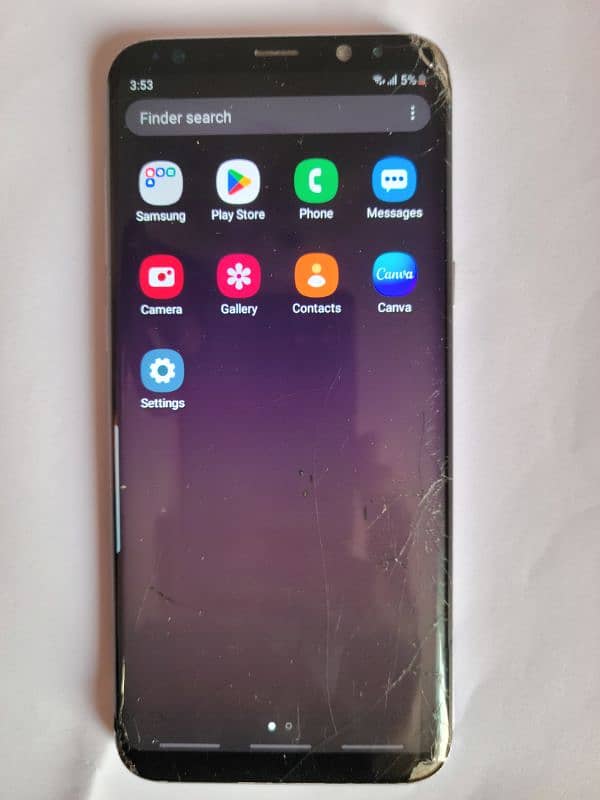 Samsung S8 plus Dual Sim PTA approved100% working back n front cracked 2