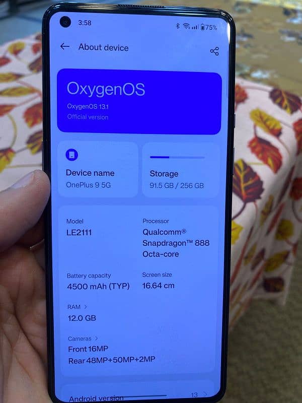 OnePlus 9 5g 12/256 3