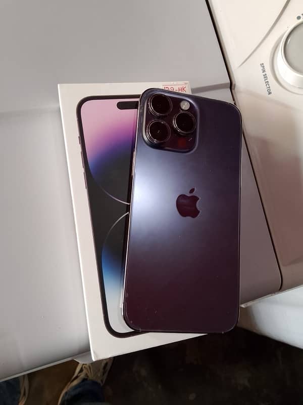 IPhone 14pro max deep purple phezical dual sim non pta 10/10 4