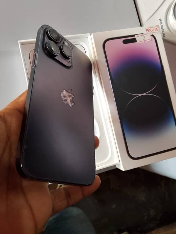 IPhone 14pro max deep purple phezical dual sim non pta 10/10 5