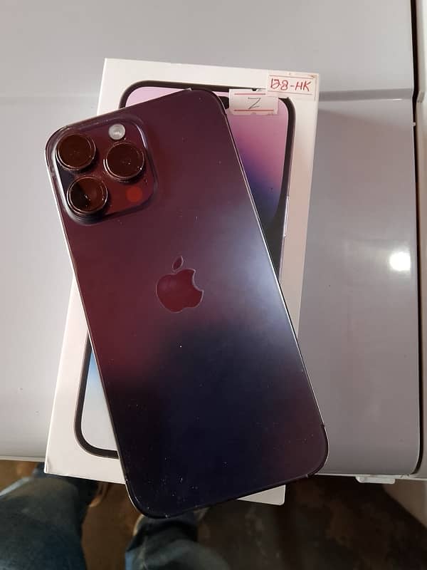 IPhone 14pro max deep purple phezical dual sim non pta 10/10 7