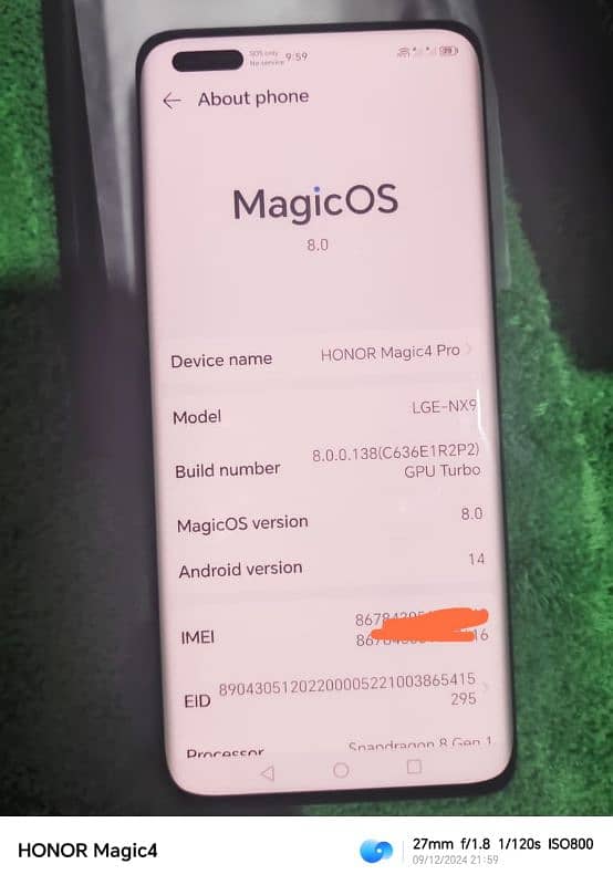 honor magic 4 pro nwe 10/10 is nbr pe call 03206242156 0