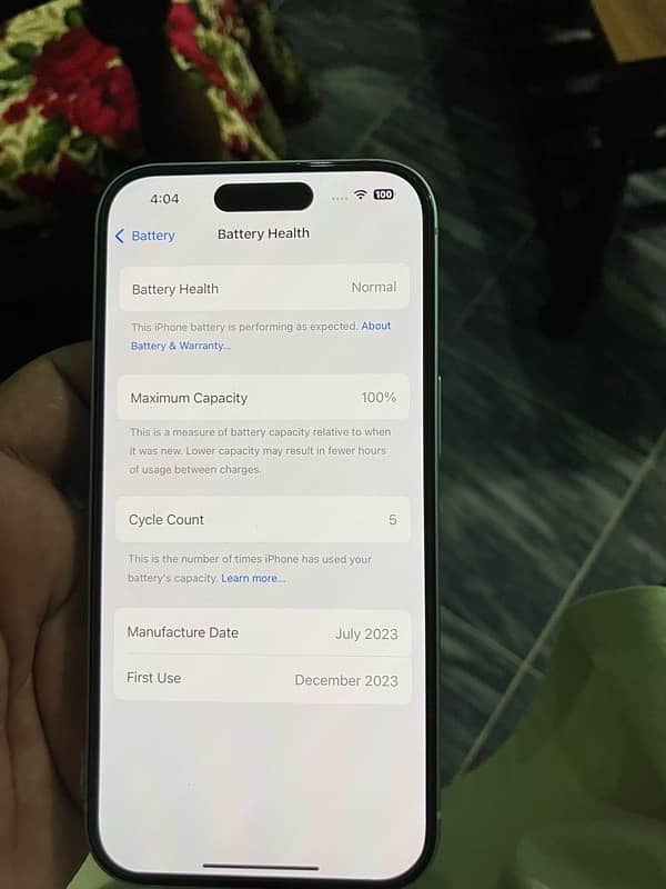 Apple Iphone 15 128gb Factory Unlock Sim Not Used 5