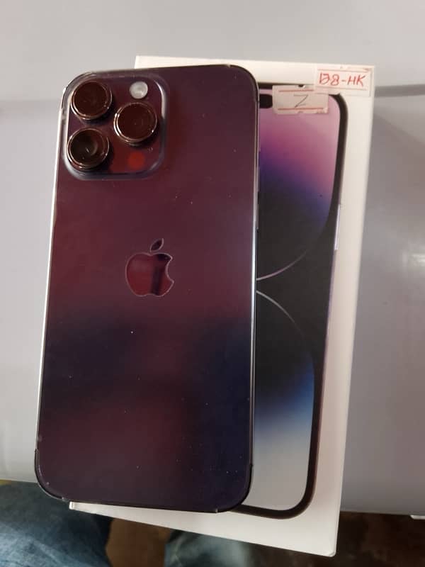 Iphone 14pro mx deep purple phizecal dual sim non pta 1