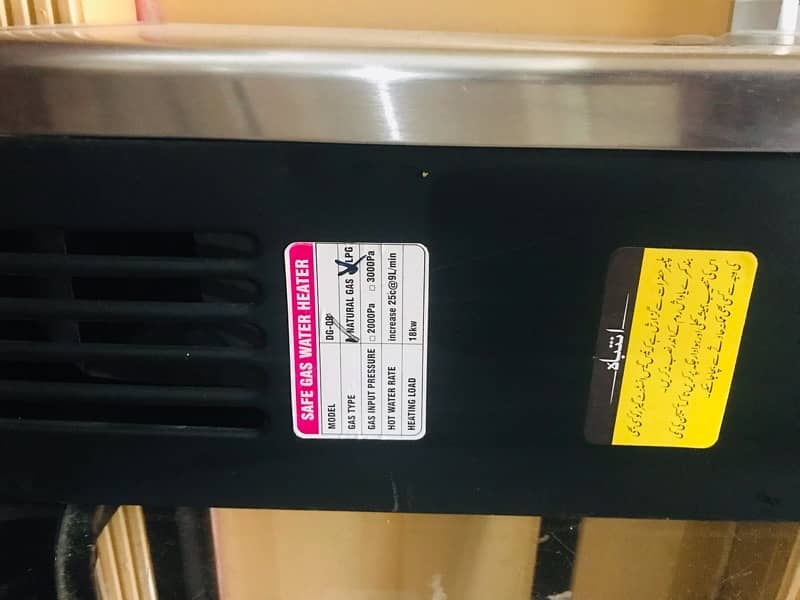 brand new NG executive 7plus DG 09 gas operated geyser 2