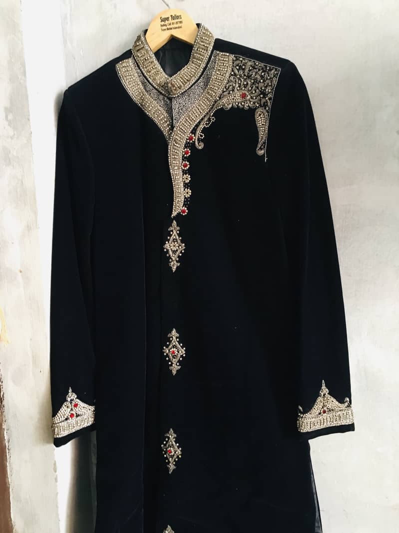 Sherwani (valvet urgent sale) 1