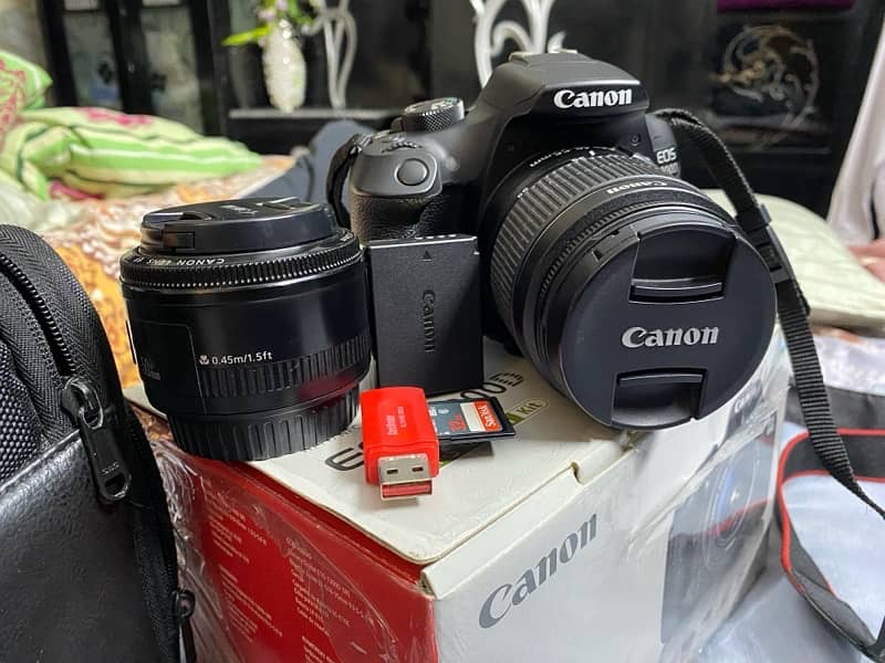 CANON E0S 1300D Slightly Used With 18-55 & 55mm Lenses 2