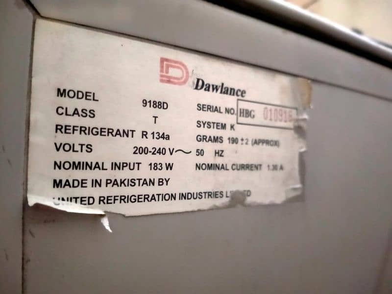 dawlance refrigerator 9188D 6